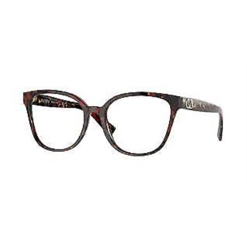 Valentino Eyeglasses VA 3072 - 5194 Red Havana/ Demo Lens 52mm