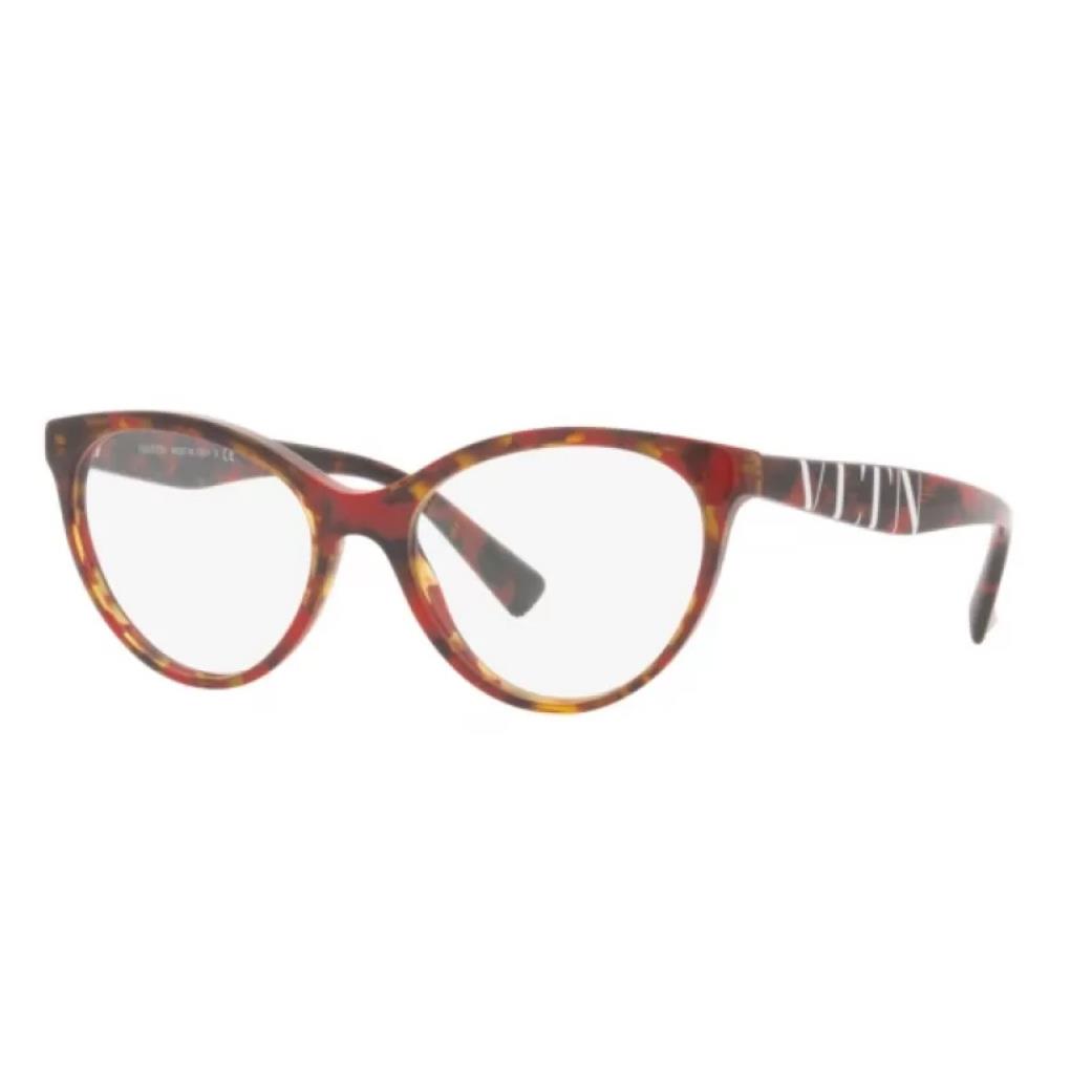 Valentino Eyeglasses VA 3013 - 5194 Red Havana W/demo Lens 53mm