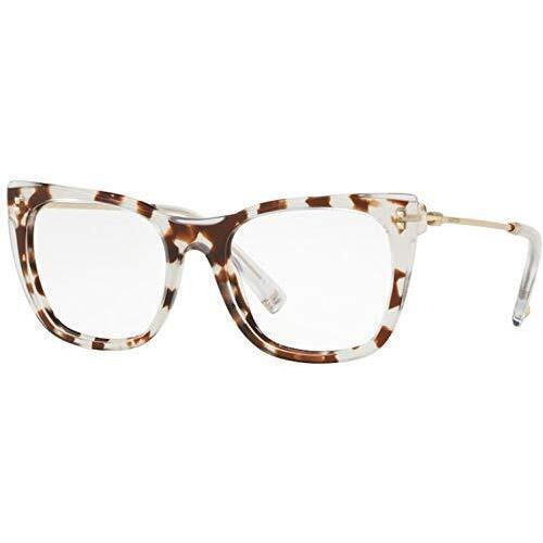 Valentino Eyeglasses VA 3028-5100 Crystal Havana Demo Lens 50mm