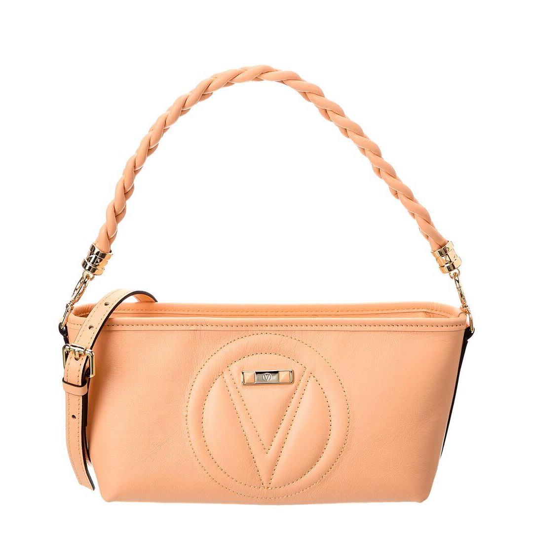 Valentino By Mario Valentino Grace Signature Leather Shoulder Bag Women`s Pink