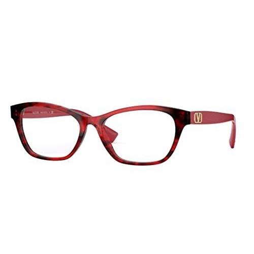 Valentino Eyeglasses VA 3056 - 5020 Red Havana Demo Lens 54mm