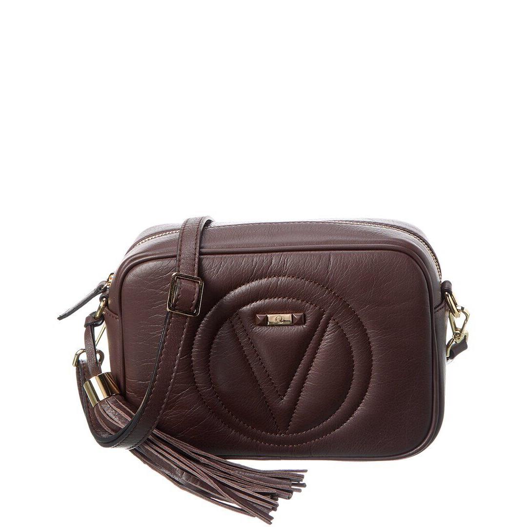 Valentino By Mario Valentino Mia Signature Leather Crossbody Women`s Brown