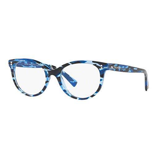 Valentino Eyeglasses VA3009-5038 Striped Blue W/demo Lens 52mm