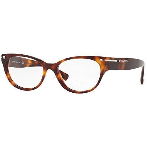 Valentino Eyeglasses VA 3020-5011 Light Havana Demo Lens 54mm