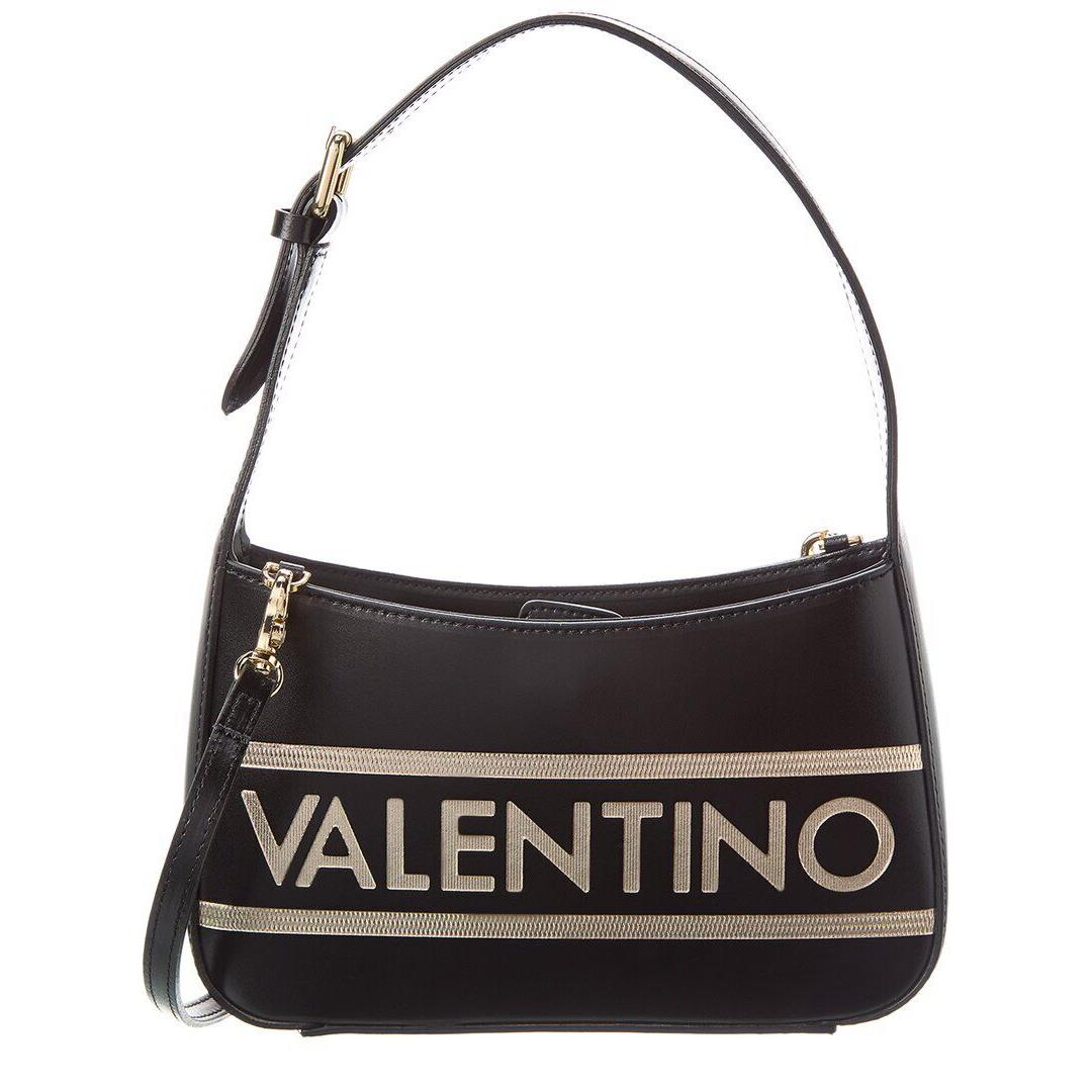 Valentino By Mario Valentino Verra Signature Leather Shoulder Bag Women`s Black