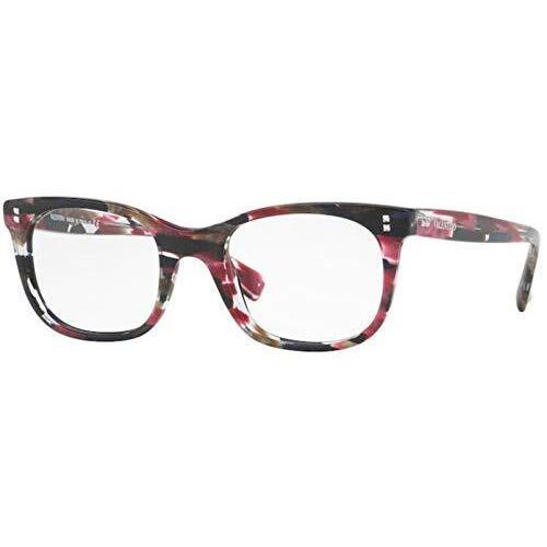 Valentino Eyeglasses VA 3010-5039 Pink Stripes W/demo Lens 50mm