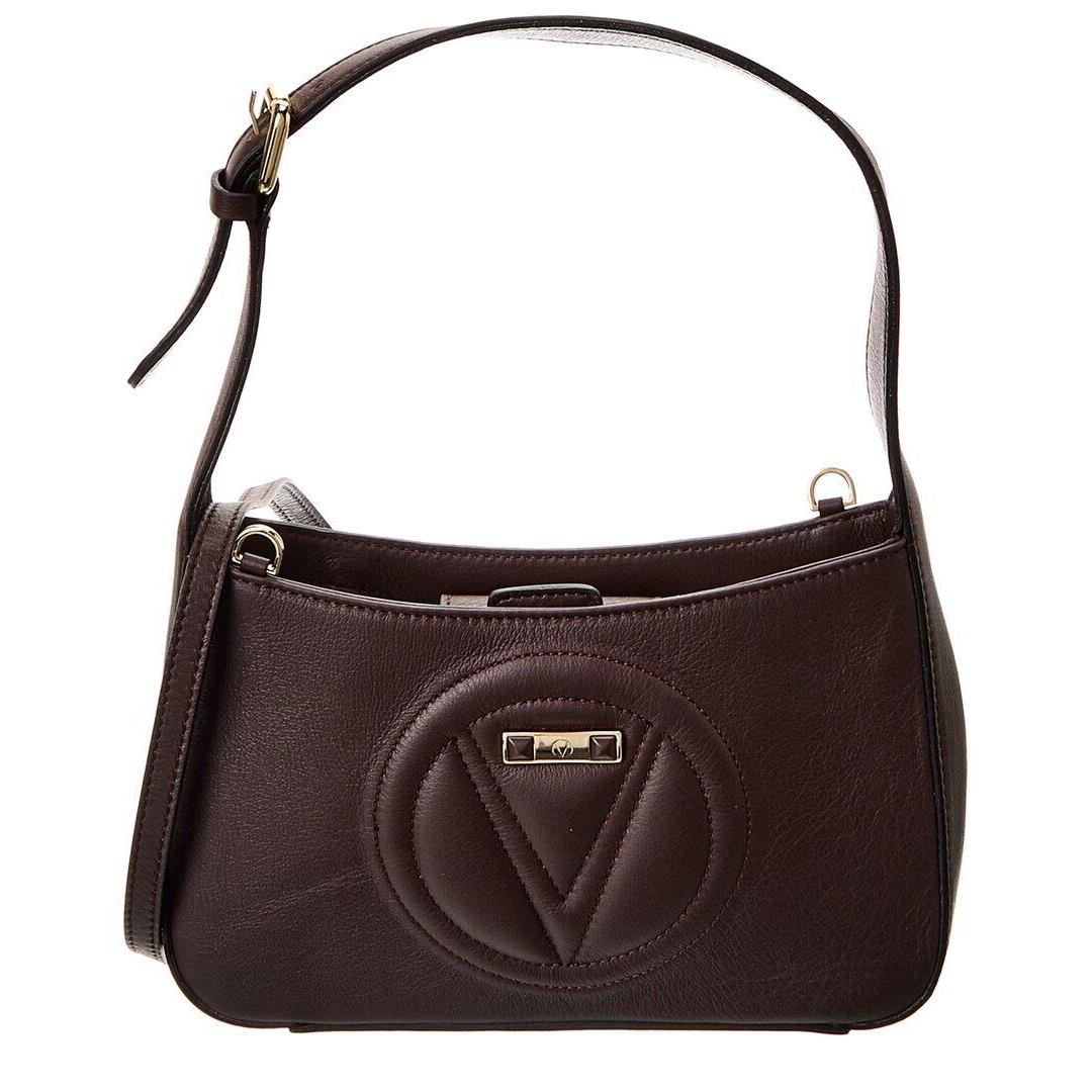 Valentino By Mario Valentino Kai Signature Leather Crossbody Women`s Brown