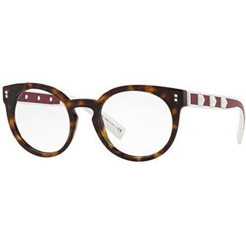 Valentino Eyeglasses VA 3024-5002 Havana W/demo Lens 50mm