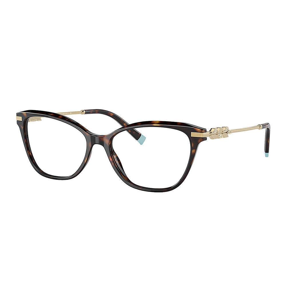 Tiffany Co. TF 2219B 8015 Havana Plastic Cat-eye Eyeglasses 52mm