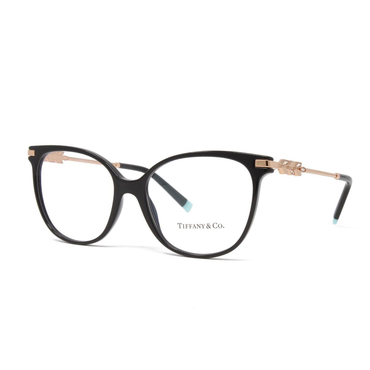 Tiffany Women`s Eyeglasses TF2220B 8001 Black Demo Lens 54mm W/case