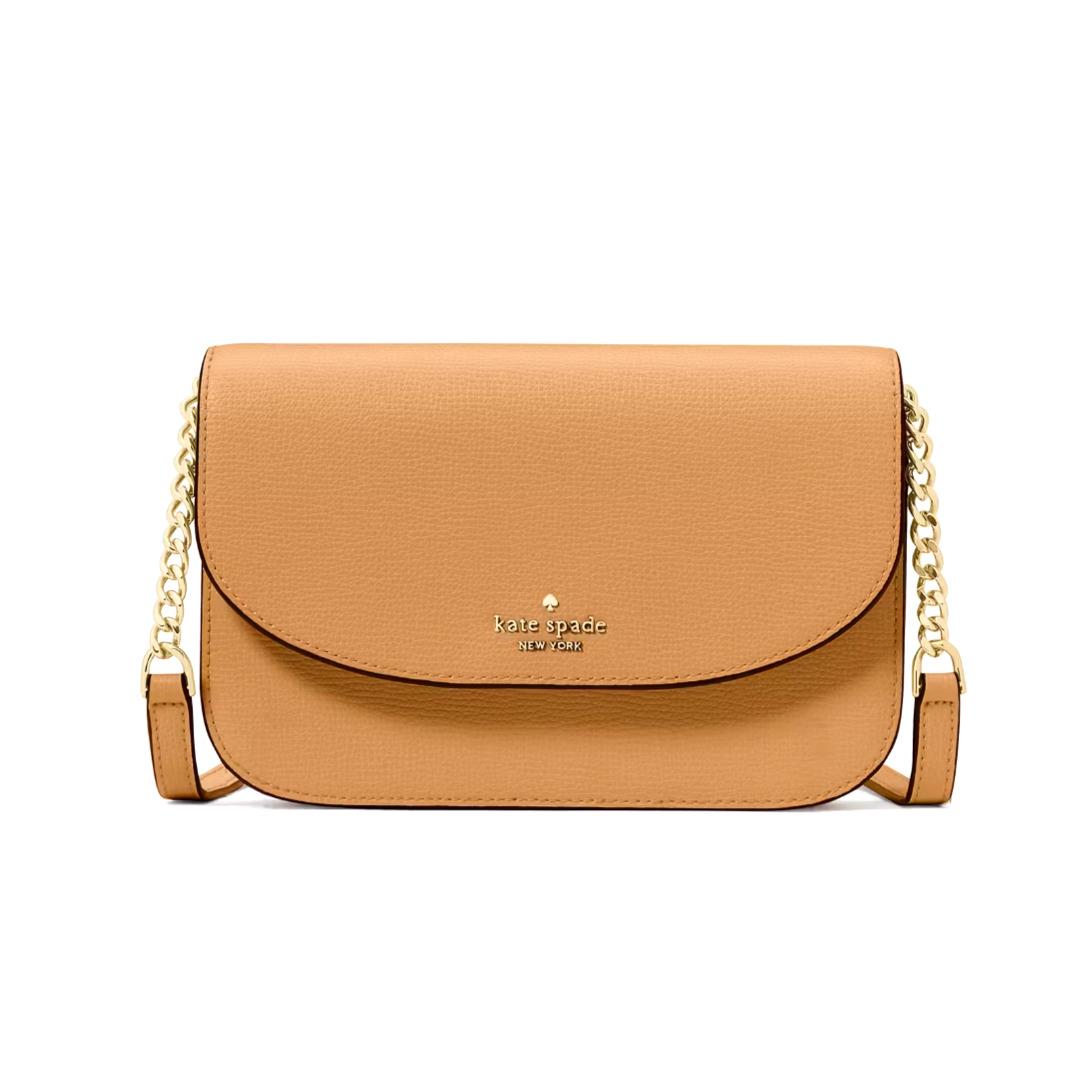 New Kate Spade Kristi Crossbody Refined Grain Leather Tiramisu Mousse