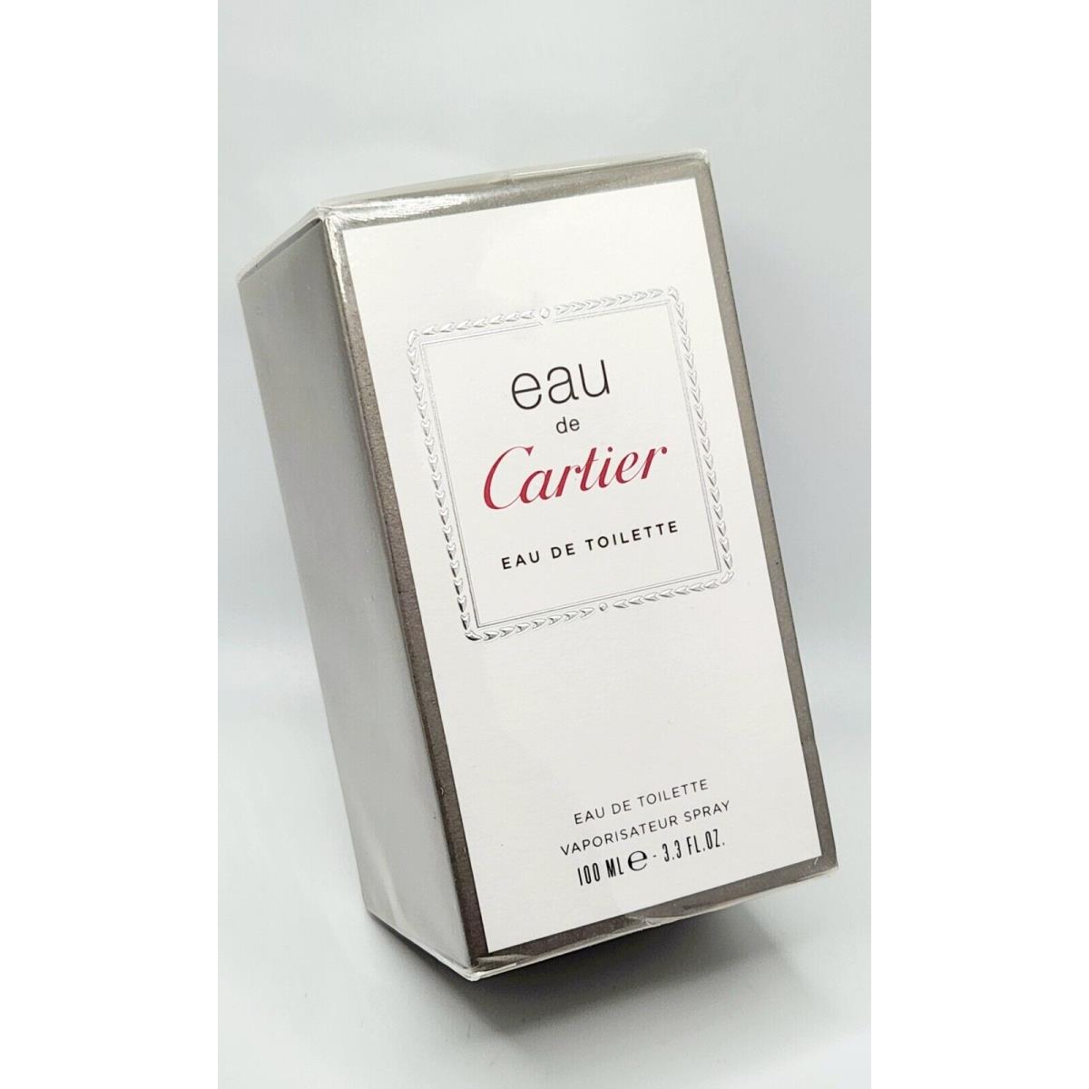 Eau de Cartier by Cartier 3.3oz/ 100ml Edt Eau de Toilette Box