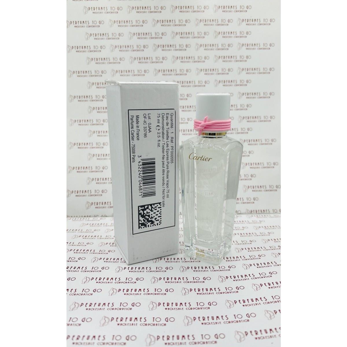 Cartier Heure Pure Rose Edt Spray 2.5 OZ/75 ML