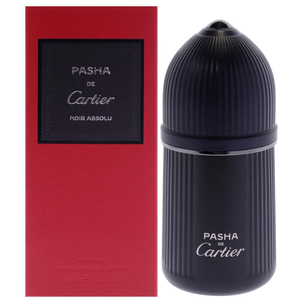 Pasha De Cartier Edition Noir Absolu by Cartier For Men - 3.3 oz Parfum Spray