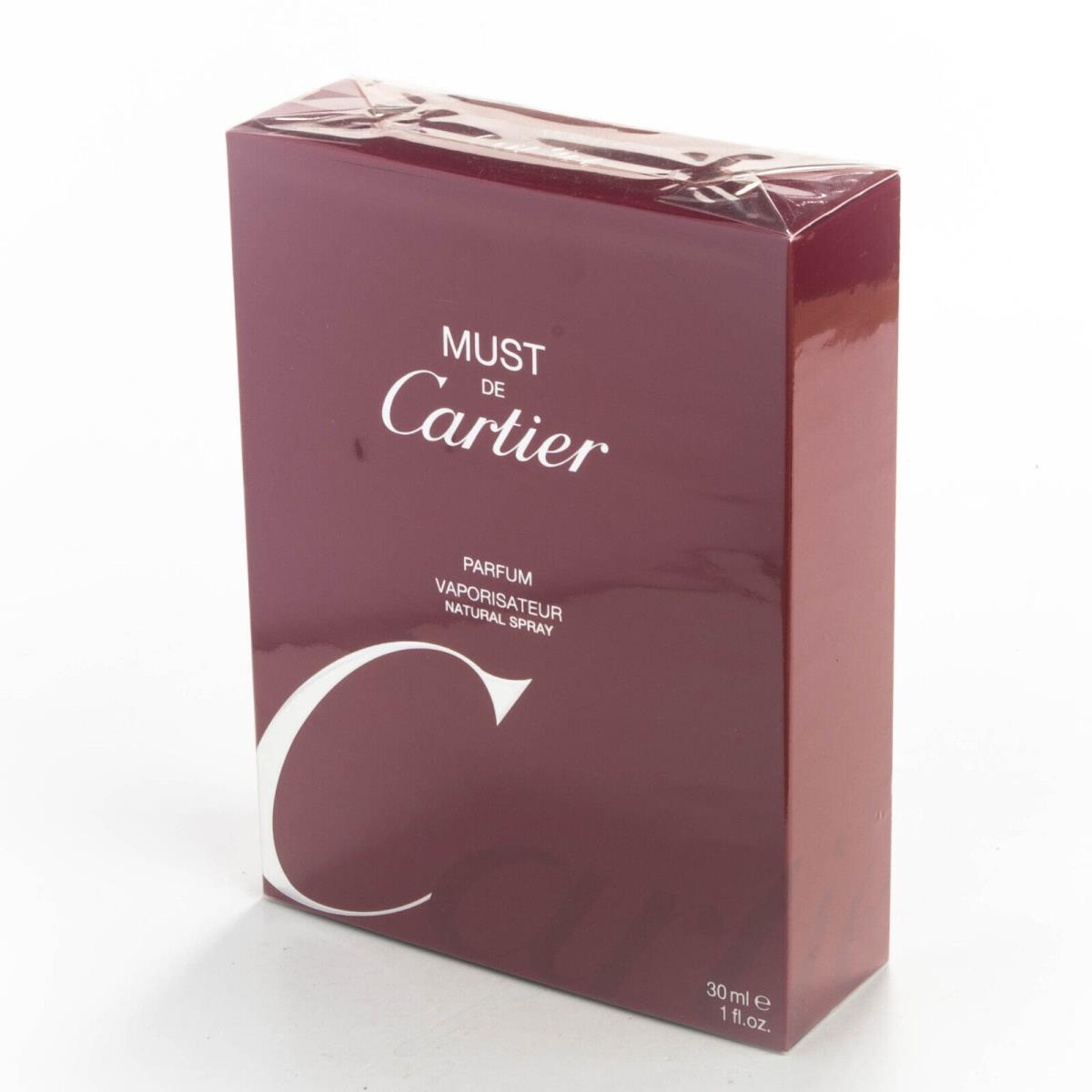 Must de Cartier Parfum Spray 1OZ 30ml Perfume Extrait Box