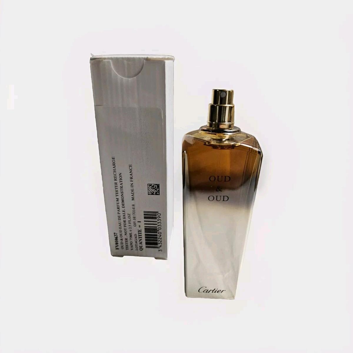 Cartier Oud Oud Eau De Parfum 2.5 oz/75 ml Tester No Cap