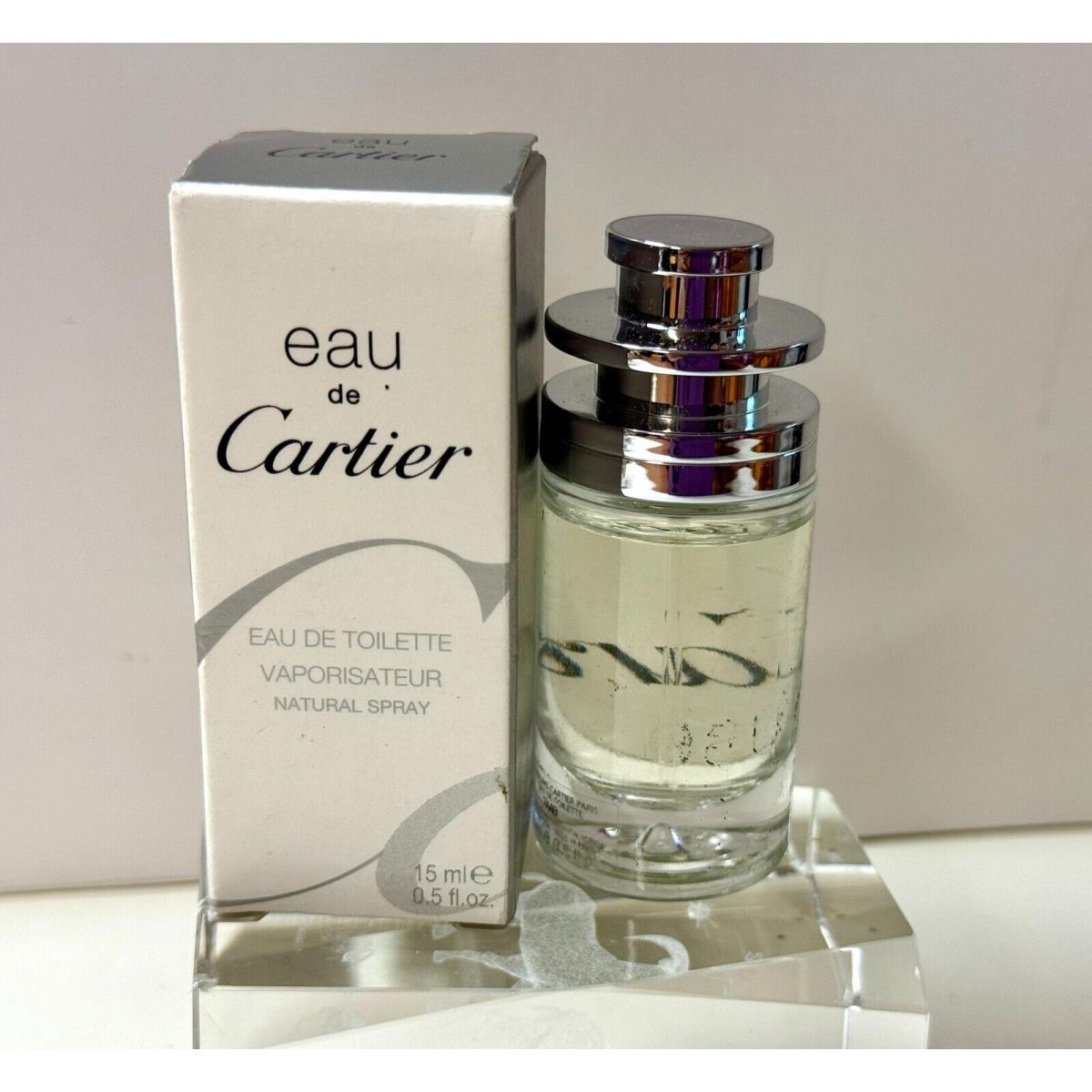 2 x Eau De Cartier by Cartier Eau de Toilette Spray 15ml /0.5oz