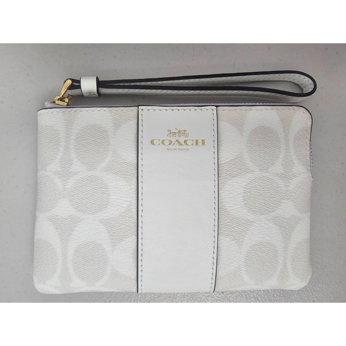 Coach Women`s Small Wristlet Withe