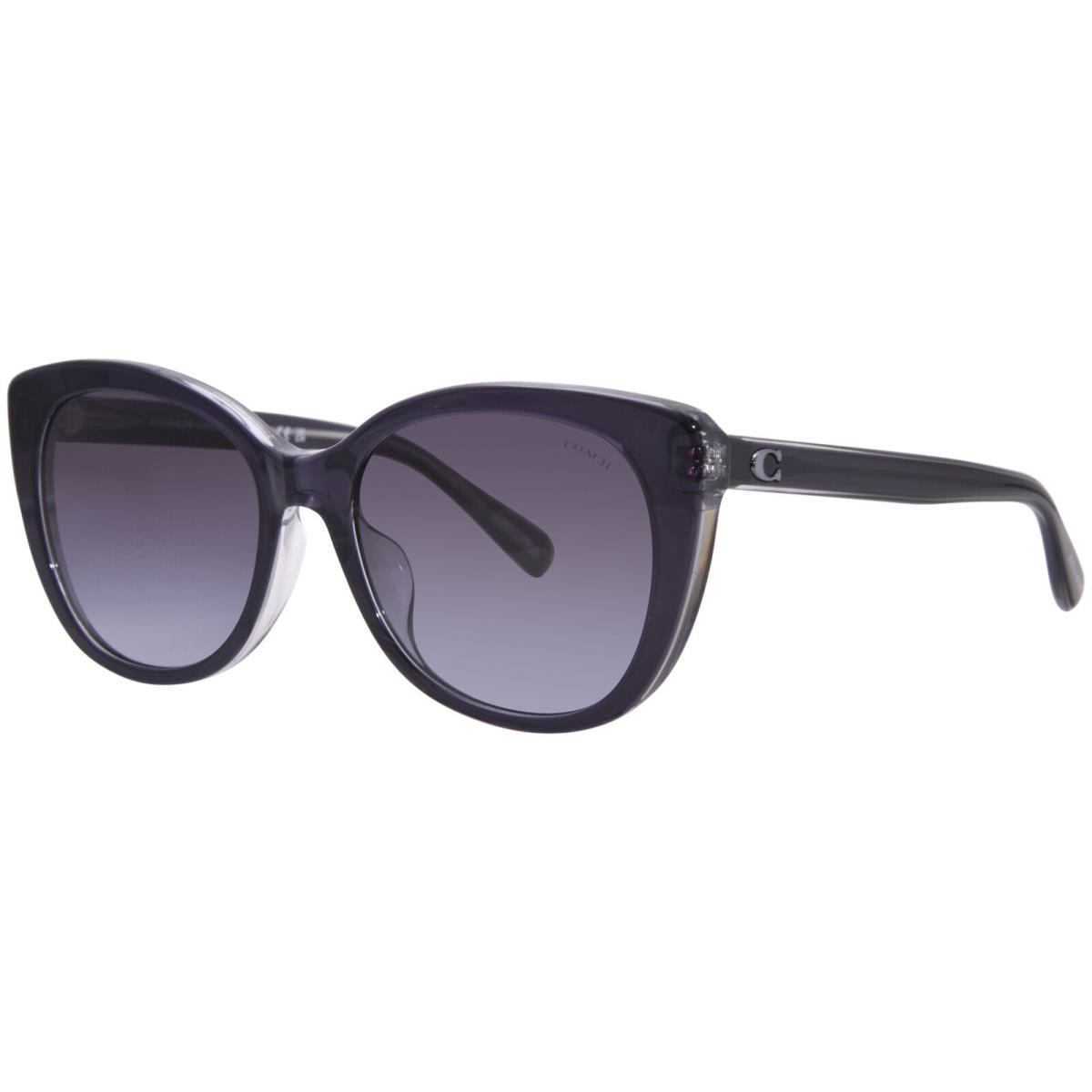 Coach CH566 HC8365U 57458G Sunglasses Women`s Black/grey/grey Gradient 55mm