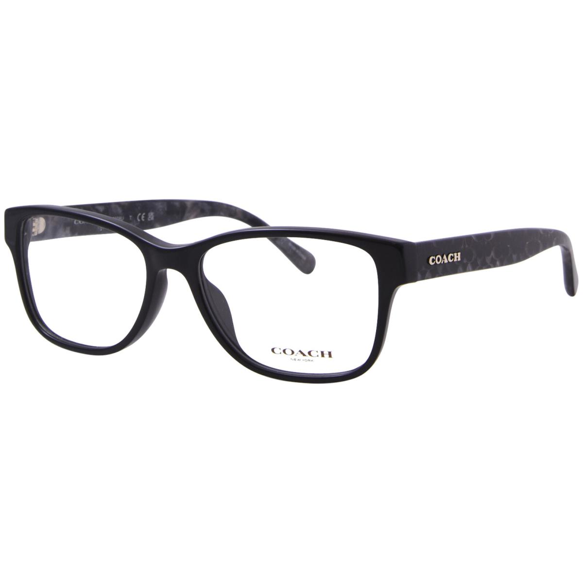 Coach HC6208U 5002 Eyeglasses Women`s Black Full Rim Rectangle Shape 54mm