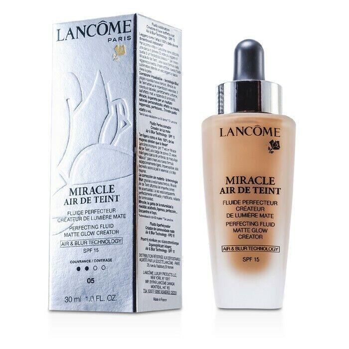 Lancome Miracle Air de Teint Perfecting Matte Glow Makeup Spf 15 Select Color