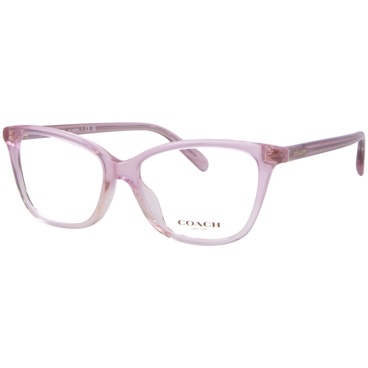 Coach HC6206U 5738 Eyeglasses Women`s Transparent Pink Gradient Full Rim 52mm