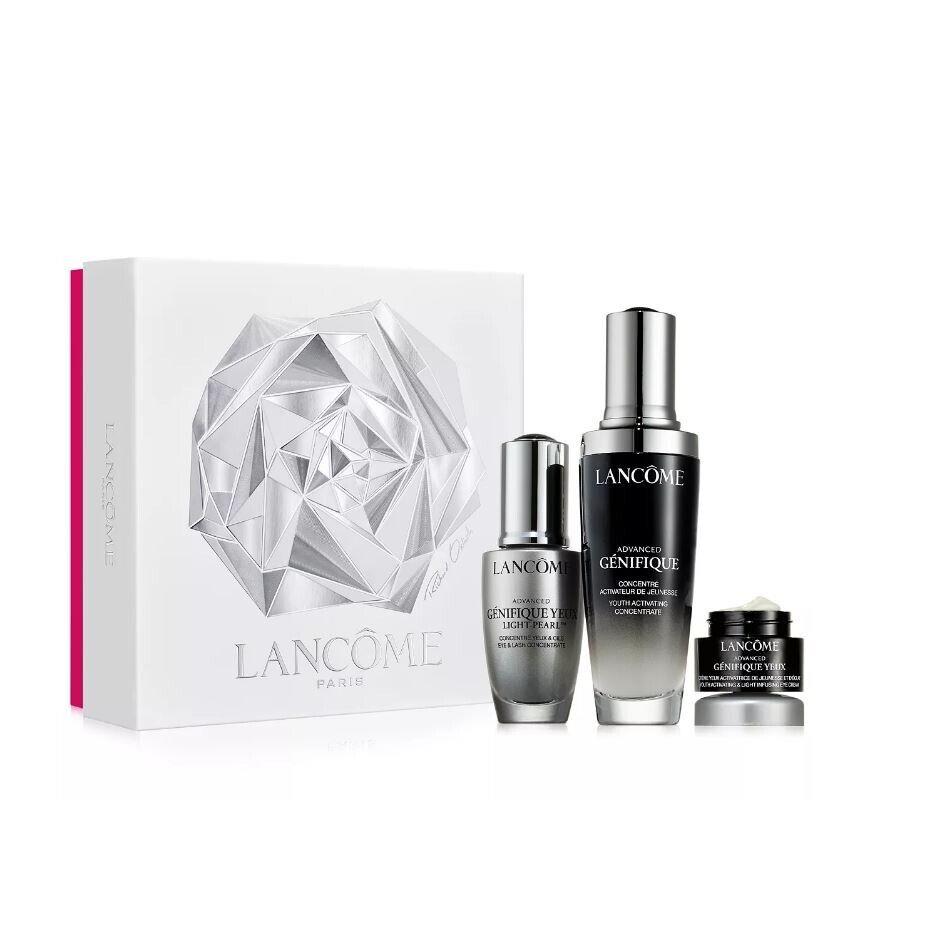 Lancome Genefique 3 Piece Set: Eye Cream + Eye Illuminating Concentrate + Cream