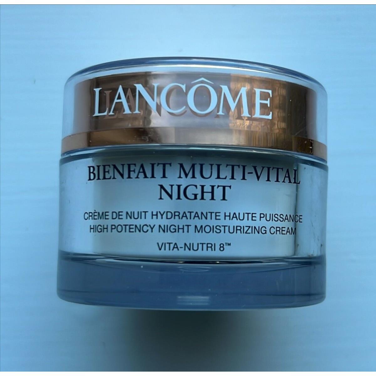 Lancome Bienfait Multi-vital Night Moisturizing Cream 1.7 OZ W/o Box