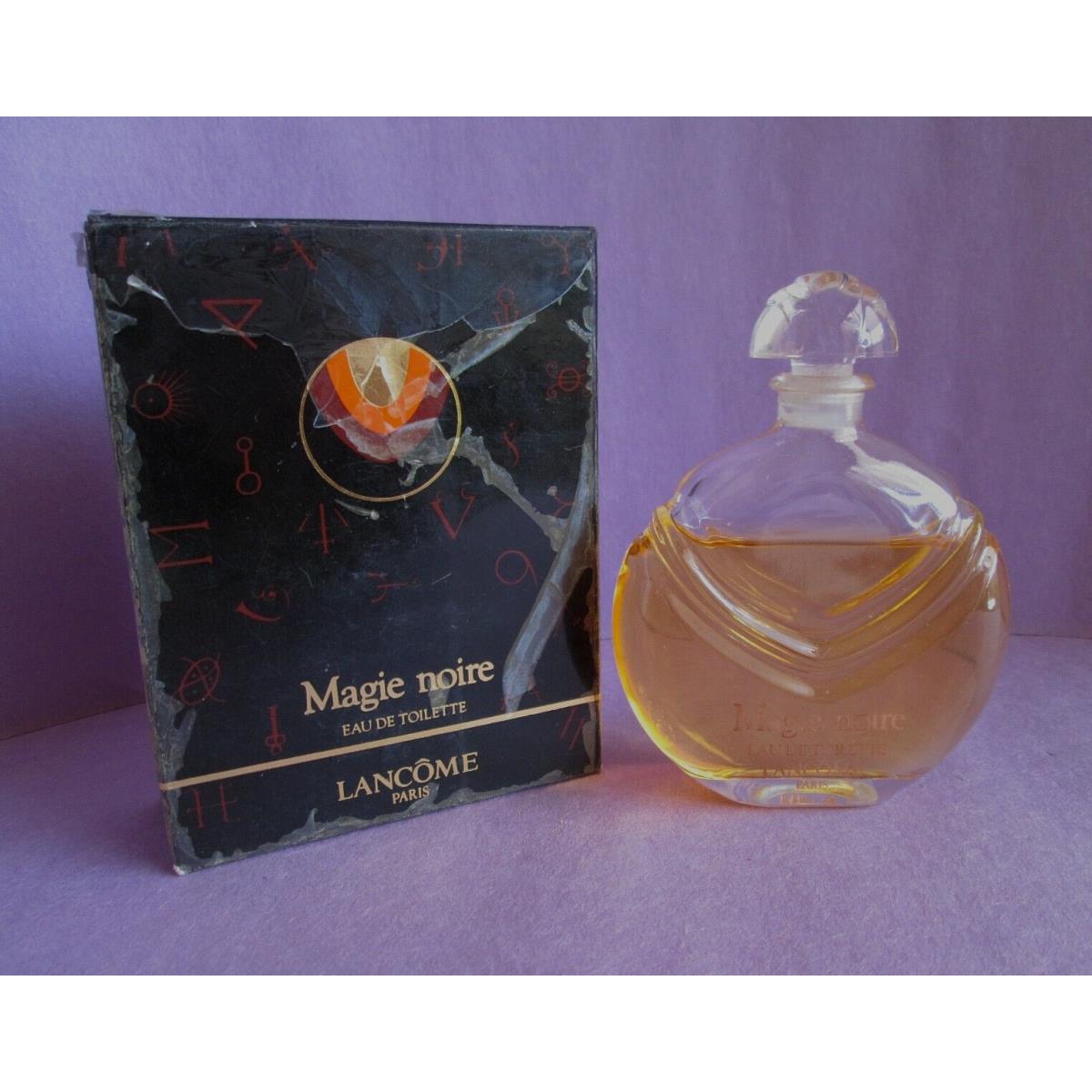 Magie Noire by Lancome 1986 Vintage Eau de Toilette Splash 30 ml 1 oz Worn Box