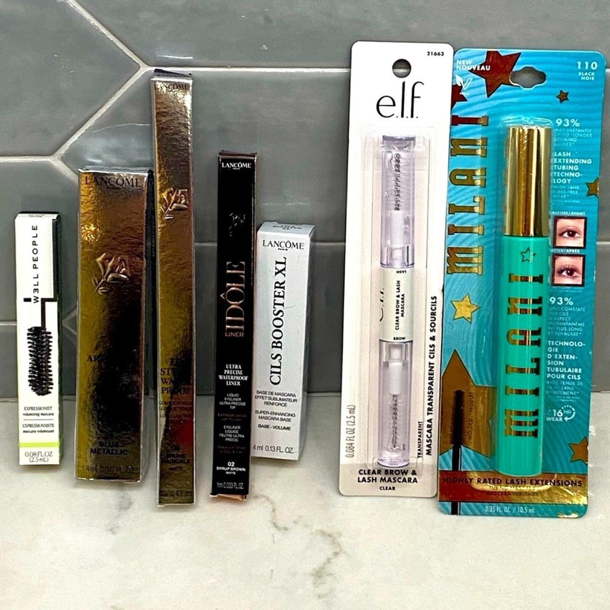 Lancome Elf Well People Milani Makeup Eye Liner Mascara 7 pc Bundle Lot