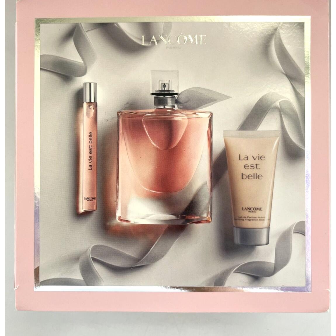 Lancome La Vie Est Belle 3pc Set Eau de Parfum 3.4 +0.34 Oz+ Body Lotion 1.6 oz