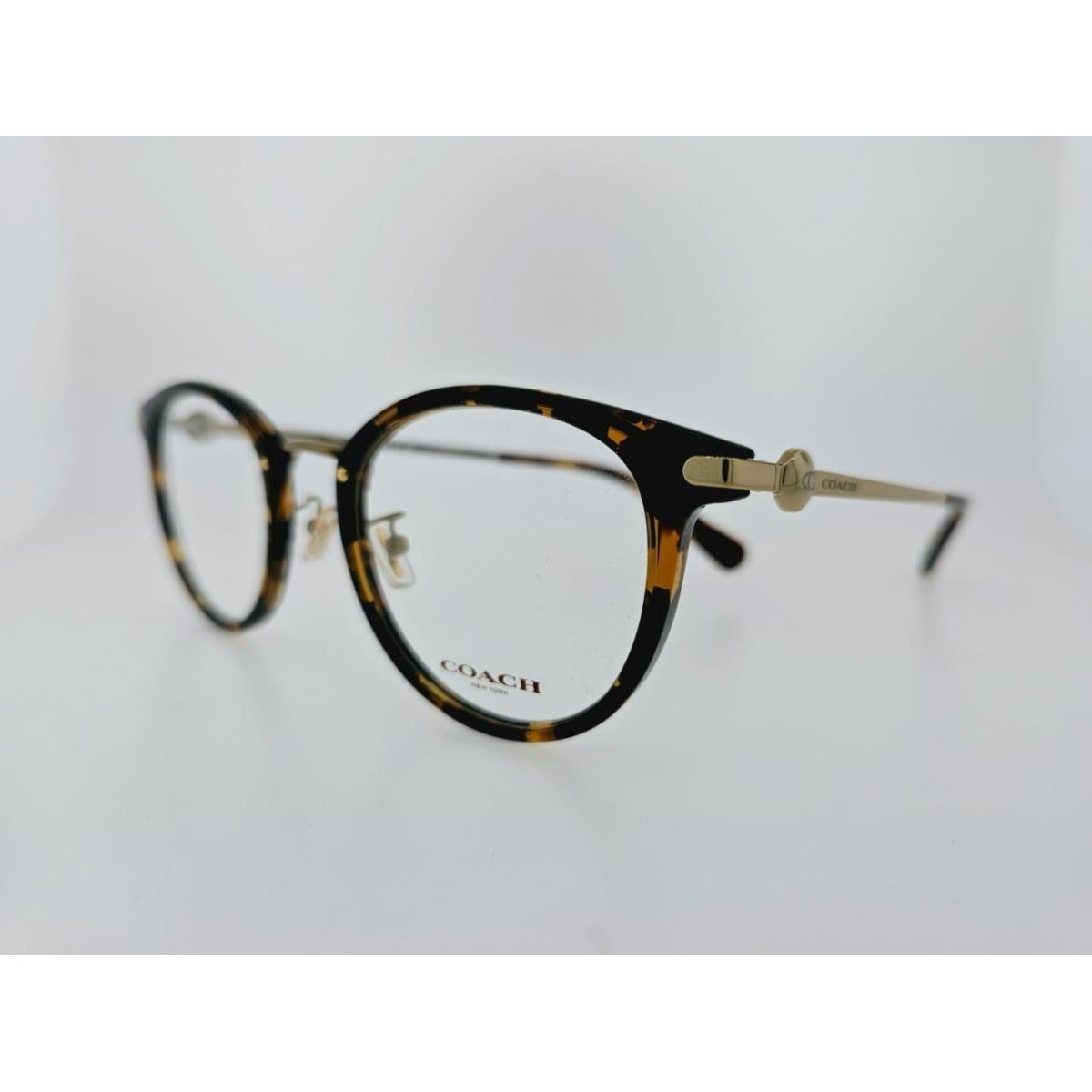 Coach HC5133D 5120 52MM Gold Dark Tortoise Frame W/ Clear Demo Lenses