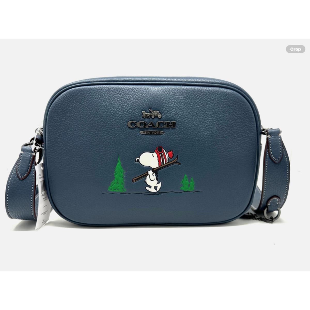 Coach CF305 X Peanuts Jamie Camera Bag with Snoopy Ski Motif