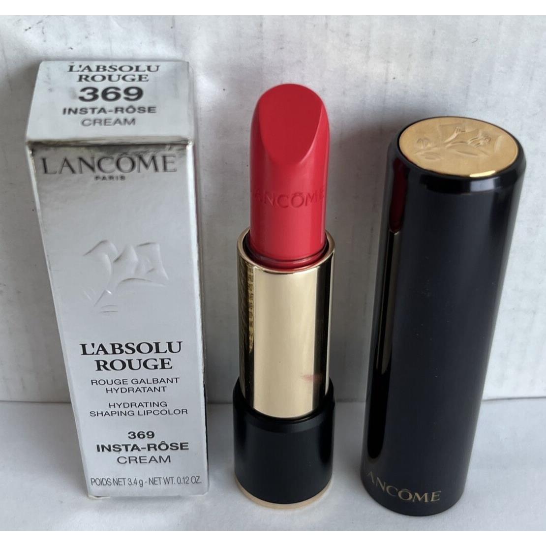 Lancome Lacome L`absolu Rouge Hydrating Shaping Lip Color 369 Insta Rose Cream 3.4 g