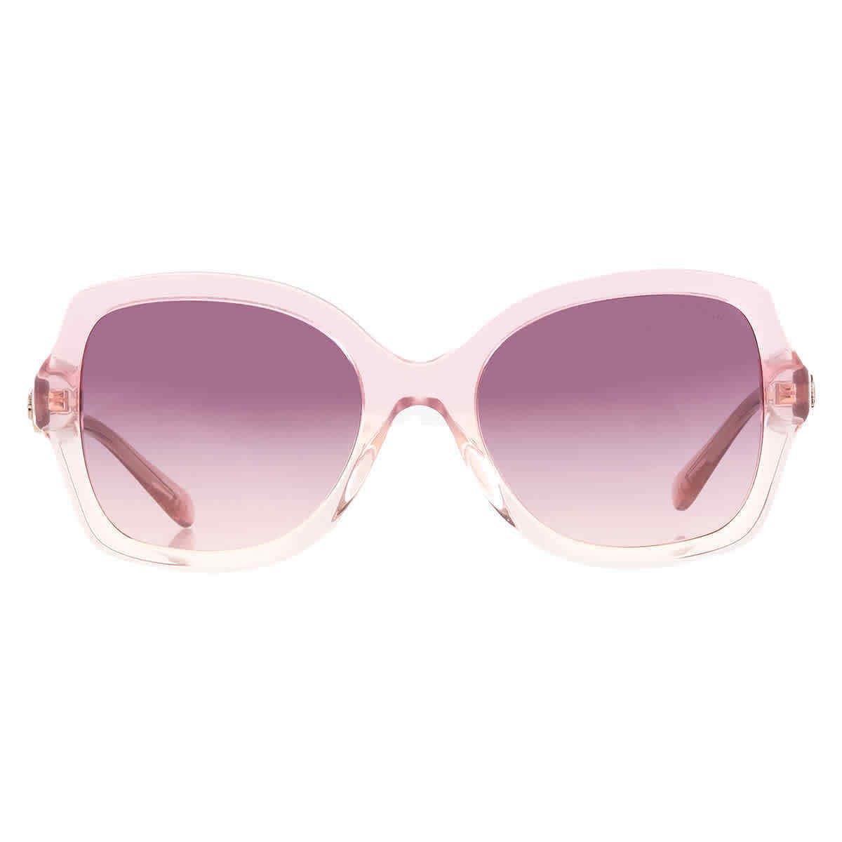 Coach Purple Pink Gradient Butterfly Ladies Sunglasses HC8295 57387W 56