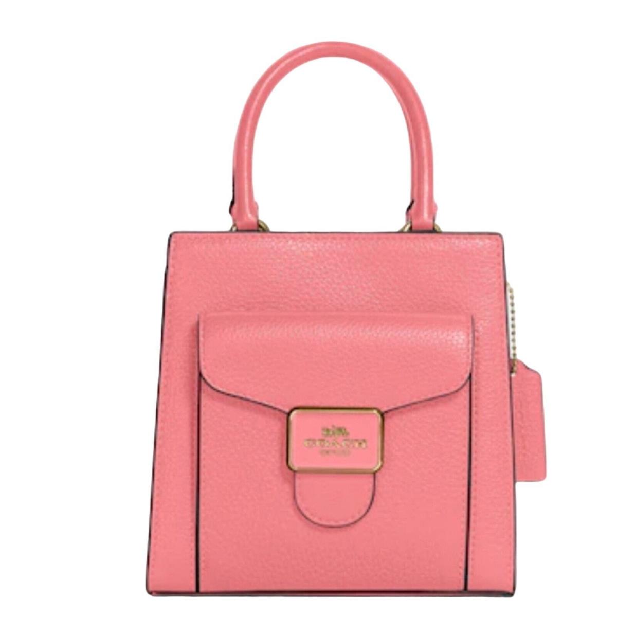 Coach City Tote IN Signature Canvas with Varsity Motif IN Brown/watermelon