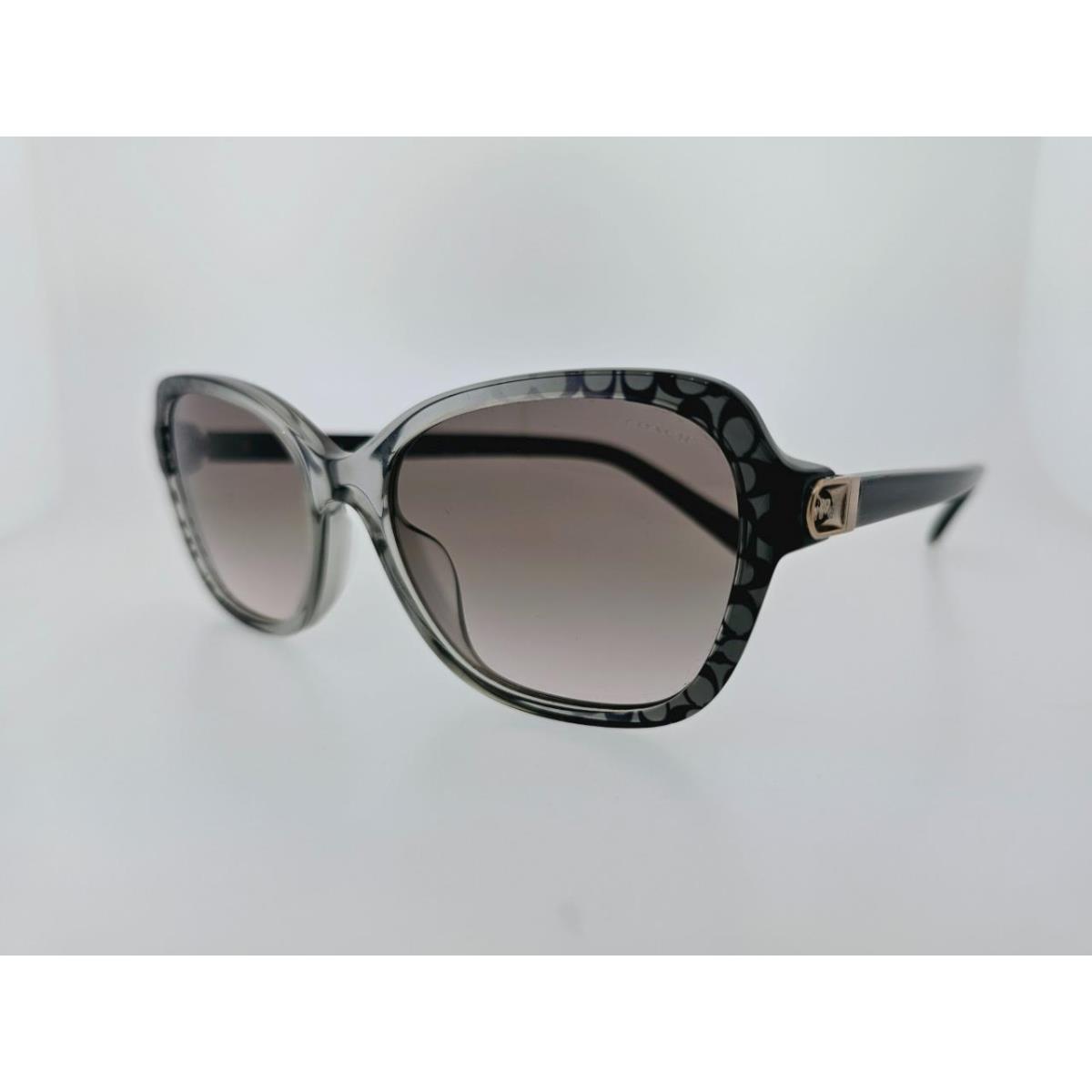 Coach HC8349U 57103B 56MM CD481 Grey Gradient Signature Frame W/ Grey Pink Gradi