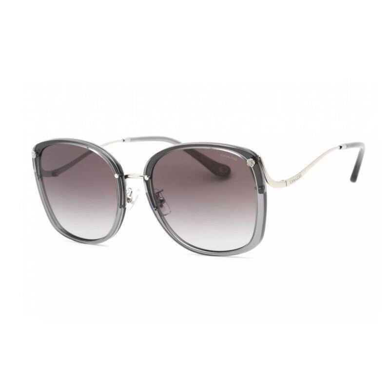 Coach HC7157D 58023C Transparent Grey/grey Gradient 58-21-145 Sunglasses