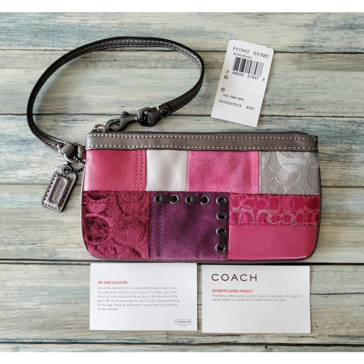 Coach Holiday Patchwork Wristlet F41942