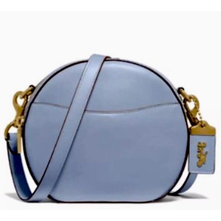 Coach 1941 Canteen Twilight Blue Glove-tanned Leather Brass Hrdw Crossbody