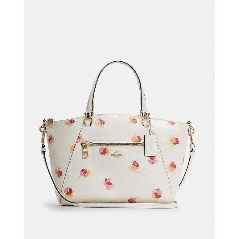 Coach Prarie Pop Floral Satchel - Chalk Multi