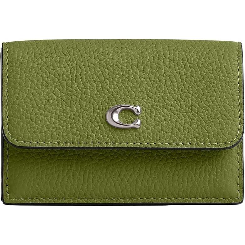 Coach Essential Mini Trifold Wallet Dark Lime