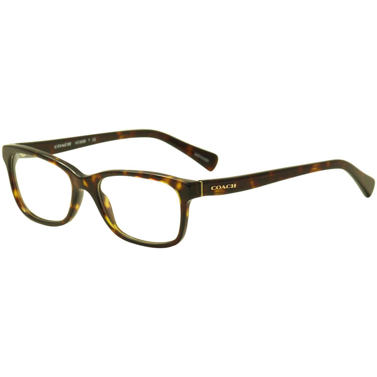 Coach Women`s Eyeglasses HC6089 HC/6089 5120 Dark Tortoise Optical Frame 51mm