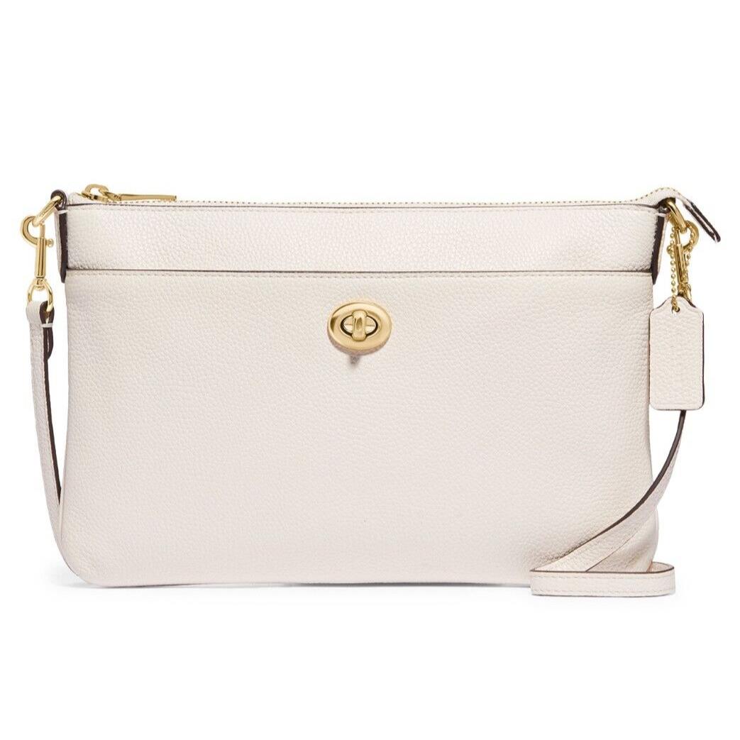 Coach Polly Crossbody Bag Chalk White Gold