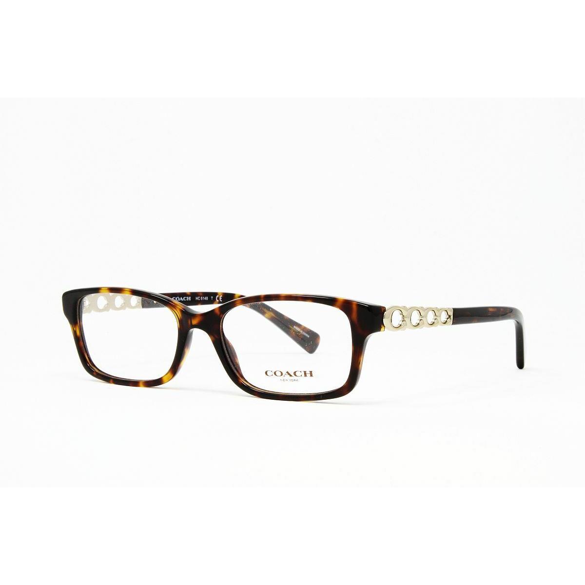 Coach HC6148-5120 Women`s Eyeglasses Dark Tortoise 50mm Optical Frames