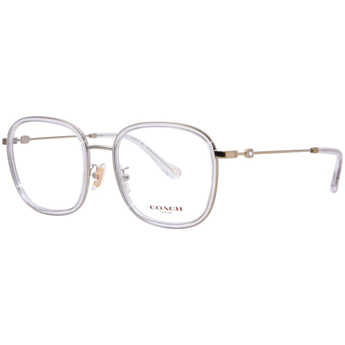 Coach HC5142BD 5111 Eyeglasses Frame Women`s Gold/crystal Clear Full Rim 54mm