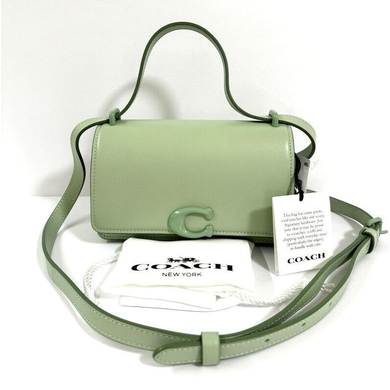 Coach Mono Bandit Leather Crossbody + Coach Dust Bag Pale Green