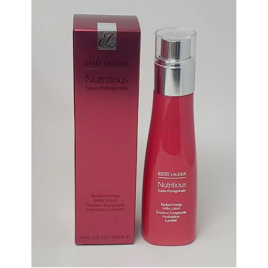 Estee Lauder Nutritious Super-pomegranate Radiant Energy Milky Lotion 3.4 oz