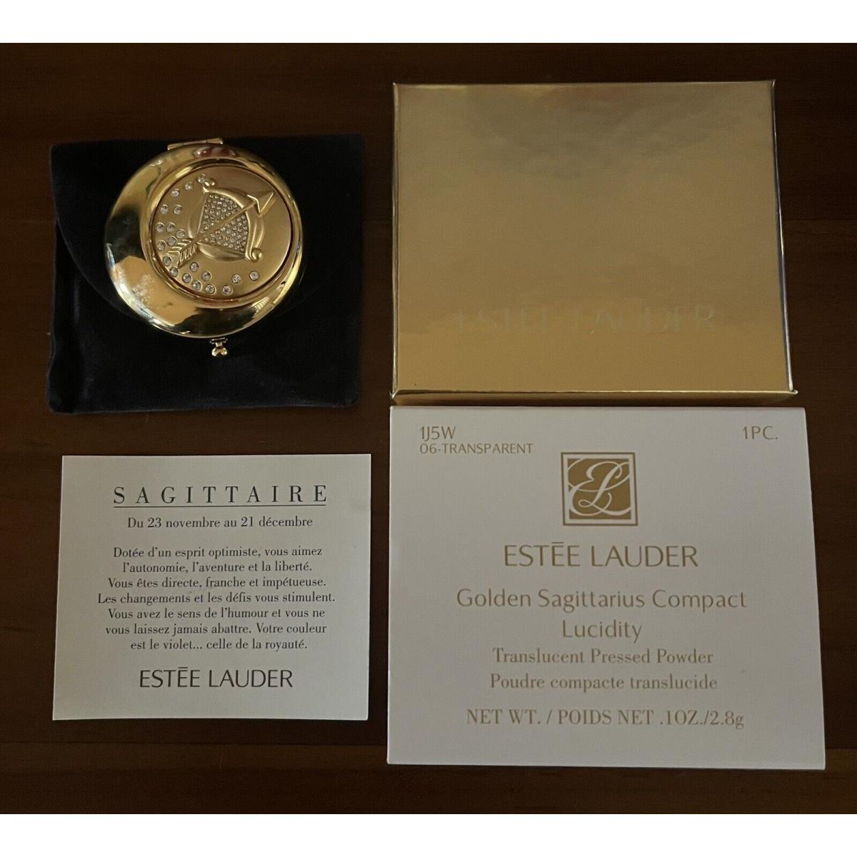 Vintage Estee Lauder Zodiac Sign Compact Pressed Powder Sagittarius