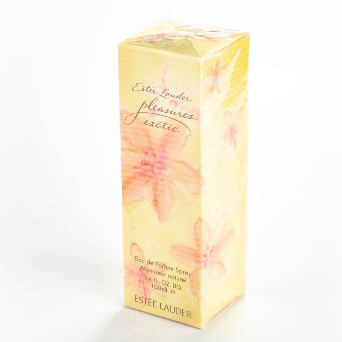 Estee Lauder Pleasures Exotic Eau de Parfum 3.4OZ Edp Vintage Womens Perfume